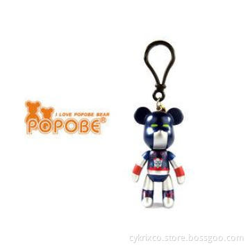 Bag Decoration Plastic Buckle 3" / 8.2cm POPOBE Bear Keycha